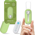 UpFlosser C1S Reusable Auto-Restringing Flosser with Replaceable Floss Capsule Quick &amp Deep Clean Portable On-The-Go Flosser Recyclable Zero-Waste Design Unflavored(Reef Green)