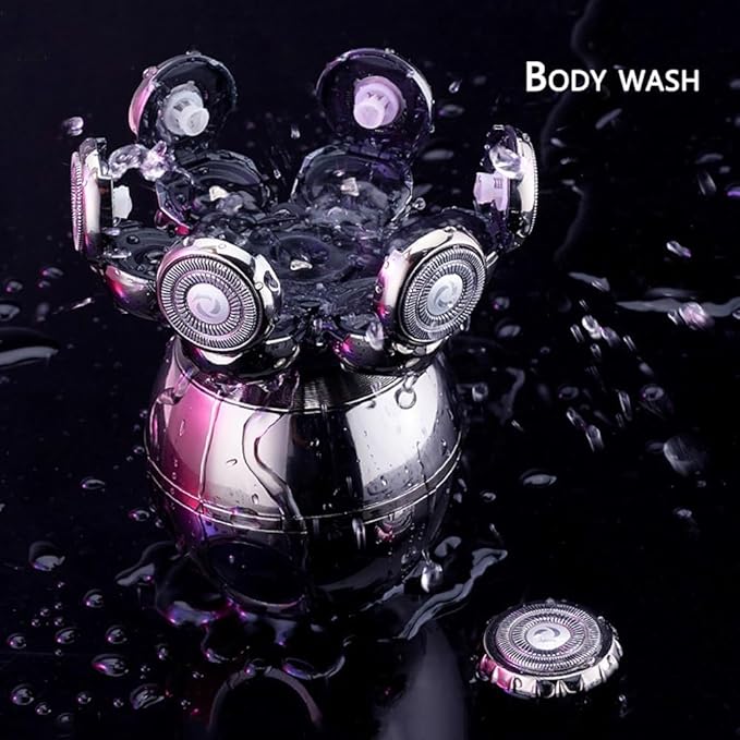 Head Shavers for Bald Men 5 In 1 Electric Head Shaver For Bald Men 7D Floating Cutter Beard Trimmer Clipper IP68 Waterproof Shaving USB Charging