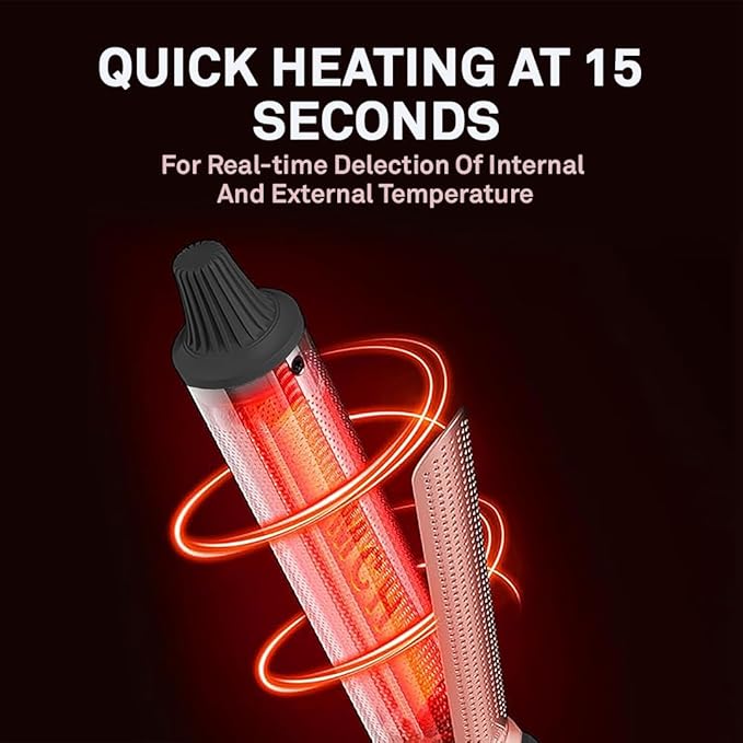 Caliber Lumina Heat Professional Infrared Curling Iron with Digital Temperature Control 3 Sizes (1-1/4 (32mm))