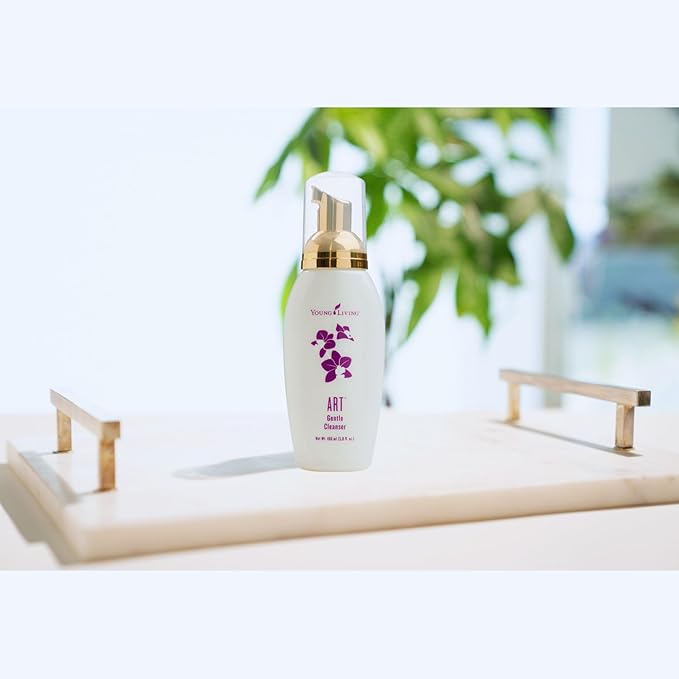 Young Living ART Gentle Cleanser - Skin-Loving Face Wash for a Radiant Glow - Moisturizing &amp Natural Moisture Barrier - Gentle Foaming with pH-Balanced Care - 3.0 fl oz
