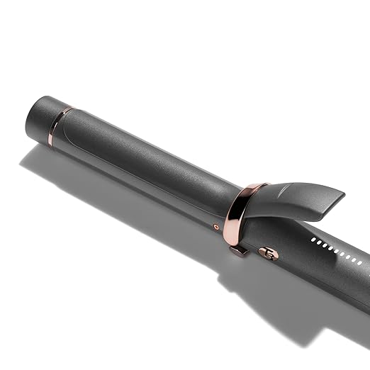 T3 Curl ID 1.25 Digital Ceramic Curling Iron with Smart Touch Interface &amp Interactive HeatID Technology for Automatic Heat Setting Personalization - Shiny Smooth Curls that Last