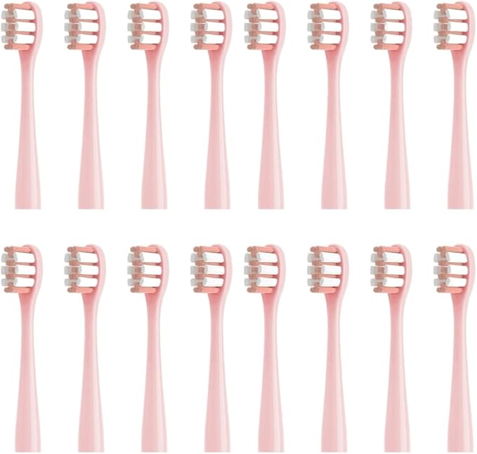 Replacement Toothbrush Head for NX7000 Electric Soft16pcs(16PINK)