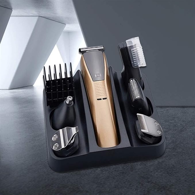 HIIGH Beard Trimmer for Men Cordless Mustache Body Trimmer Hair Trimmer Kit Precision Trimmer Nose Hair Trimmer Waterproof USB Rechargeable 6 in 1