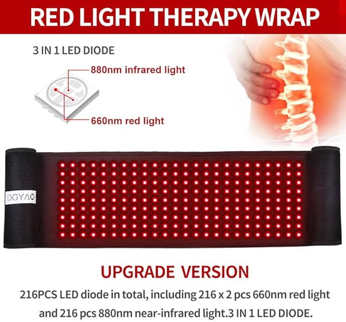 Corded New Therapy Belt (Plug Needed) + D MAX Cordless Red Light Therapy Belt (with Battery Controller)