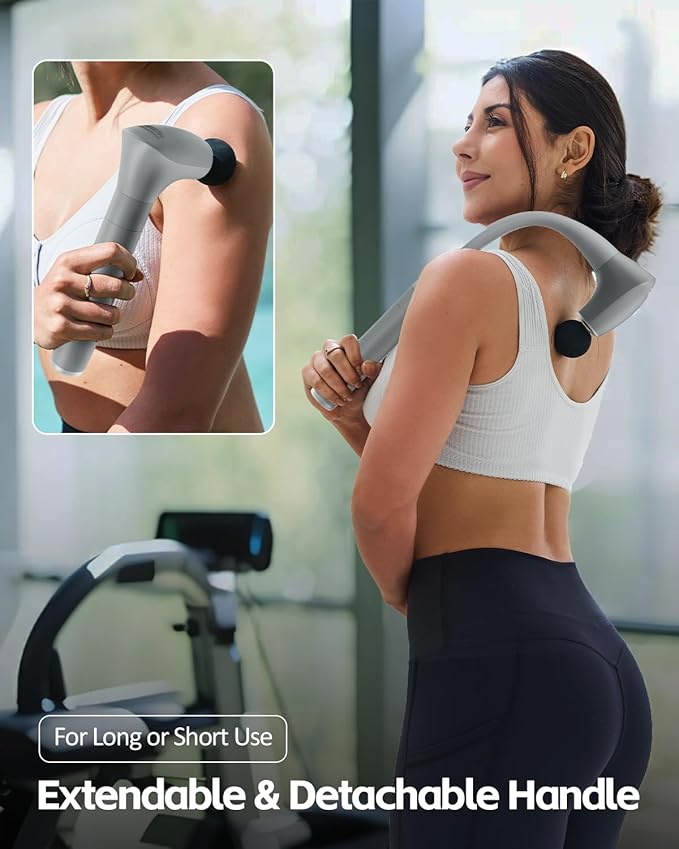2-in-1 Massage Gun &amp 2 Massage Heads