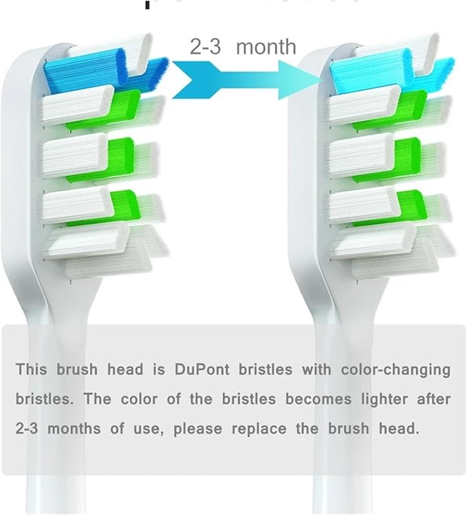 14 PCSCompatible for SOOCAS X3S Replacement Toothbrush Heads X3U/X3Pro/D2/ D3S/D5 Electric Soft Bristle Nozzles(14 Double-Side Brush)