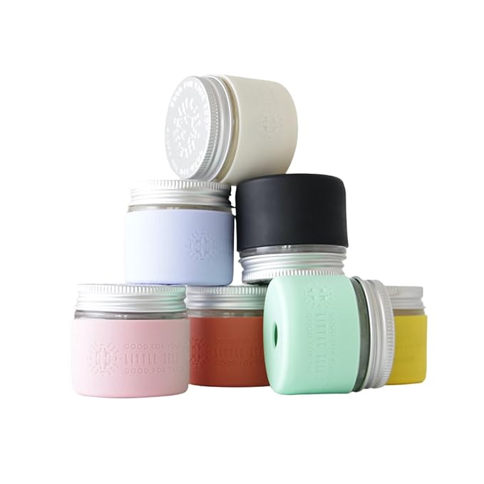 Little Seed Farm All Natural Deodorant Cream Aluminum Free Deodorant for Women or Men 2.4 Ounce - Holiday + Bright Yellow Jar Sleeves