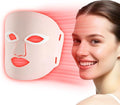Red Light Therapy Mask Red Light Therapy for Face 7 Colors LED Facial Mask for Wrinkle Remove &amp Anti Aging Skin Care Home Travel UsePink (Upgraded Version)