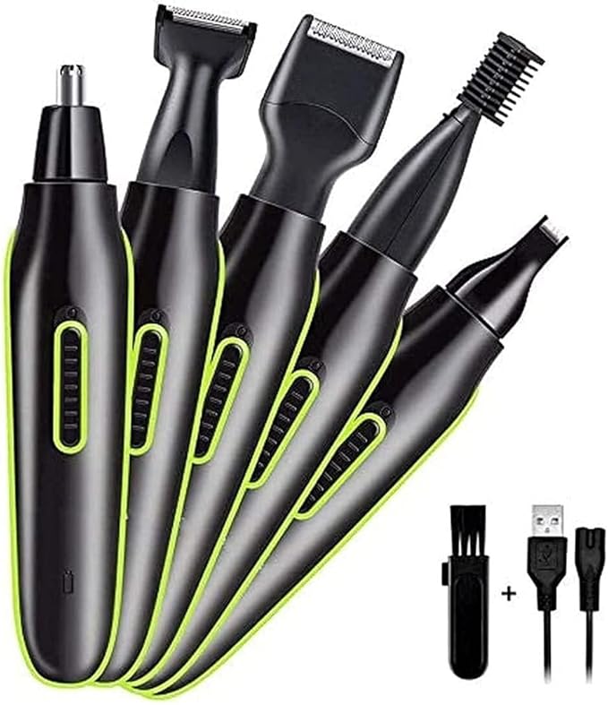 5 in 1 Ear Nose Hair Trimmer for Men Women Electric Facial Hair Trimmer with - Stainless Steel BladesProfessional Waterproof for Nose Ear Eyebrow Beard