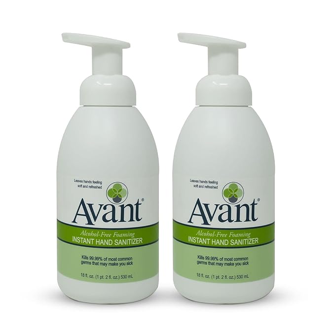 Avant® Alcohol-Free Foaming Hand Sanitizer 18 oz Bottle 2-Pack bulk
