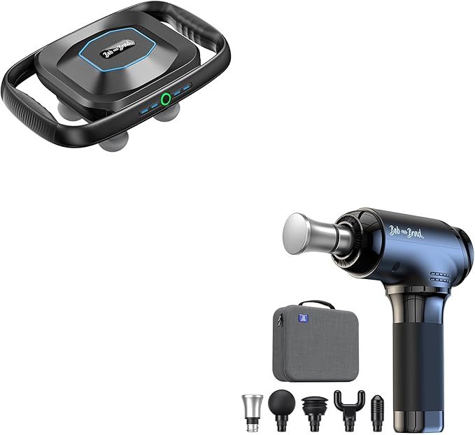 BOB AND BRAD T2 Max Massage Gun and TheraPanel 4-Head Massage Gun