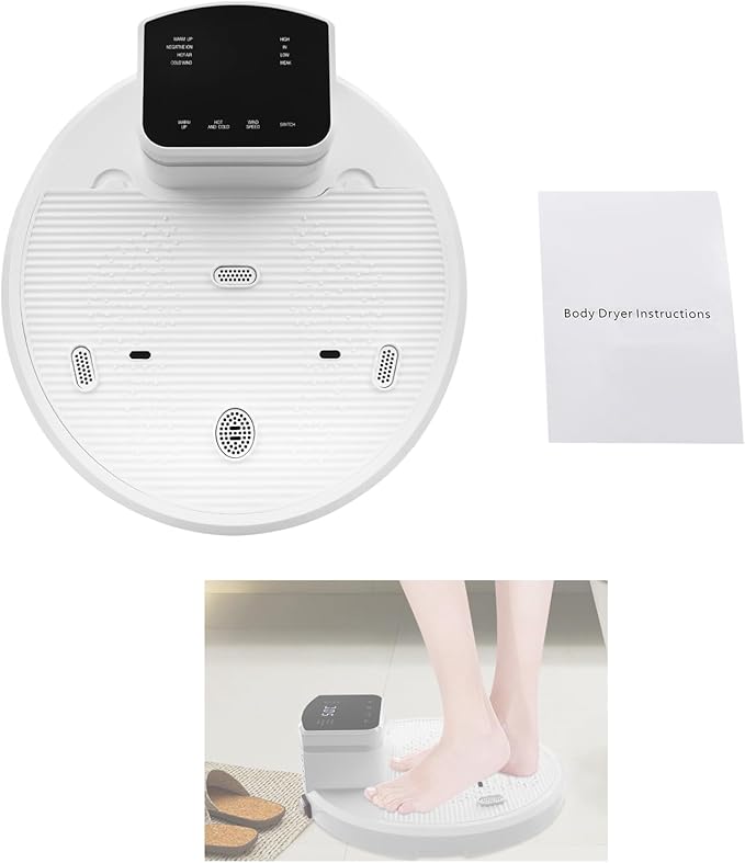 Full Body Dryer for After Shower1400W Shower Dryer Machine with Smart Sensor &amp Negative Ion4 Wind Speeds LED PanelFeet Touch Panel Body Dryer for AdultsETC