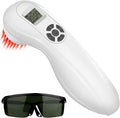Portable Handheld Cold Laser Therapy Device for Humans &amp Dogs Red Light Therapy for Body Pain Reliefwith Pulse Function(808nm&amp650nm)