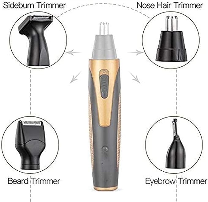 4 in 1 Painless Eyebrow &amp Facial Hair Trimmer for Men &amp Women Electric bathrooms Travel Camping