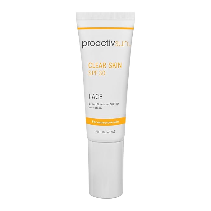 Proactiv Clear Skin Face Sunscreen Moisturizer With SPF 30 - Hydrating SPF Lotion And Sensitive Skin Sunscreen For Oily Skin And Acne-Prone Skin Oil Free Matte Skincare Sunscreen 1.5oz