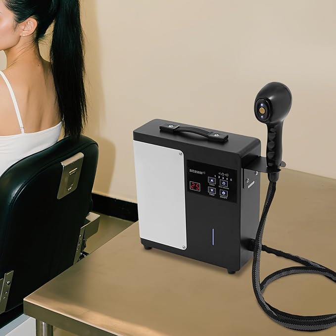 Nano Hair Steamer 1250W Professional Hair Steamer for Deep Conditioning 5-Level Mist Adjustment Nano Spray Hair Care Machine for Salon &amp Home Use