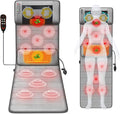Full Body Massage Mat with Heat 20 Neck Shiatsu Kneading Massage Heads Multifunctional Electric Heated Massage Chair Back Pad for Back Lumbar Leg Pain Relief
