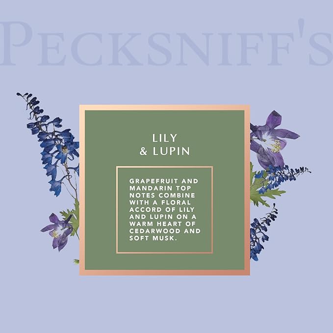 Pecksniff's Lily &amp Lupin Bath Soak Decanter | 500ml/16.9 Fl Oz