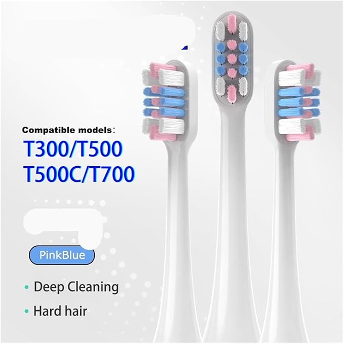 Replacement Toothbrush Head Compatible for Mijia T300/T500/T500C/T700(20pcs Bluegreen)