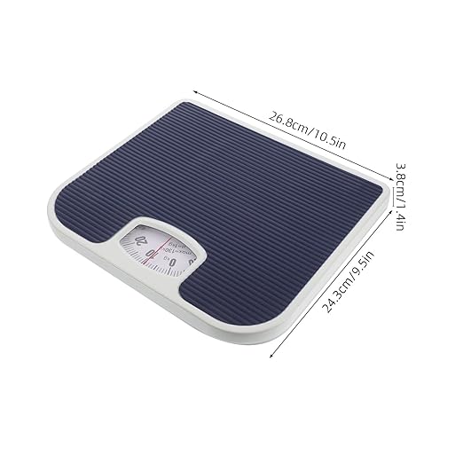 Analog Bathroom Scale for Body Weight with High Precision Spring Mechanism Mechanical Weighing Machine for Home Use Accurate Body Weight Measurement Sturdy Design Non- Scale