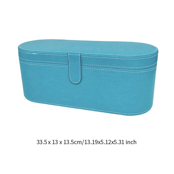 Hard Storage Case for Hair Dryer Hairdryer Holder Portable Dustproof Waterproof Protection Storage Bag Travel Case for Trip Blue