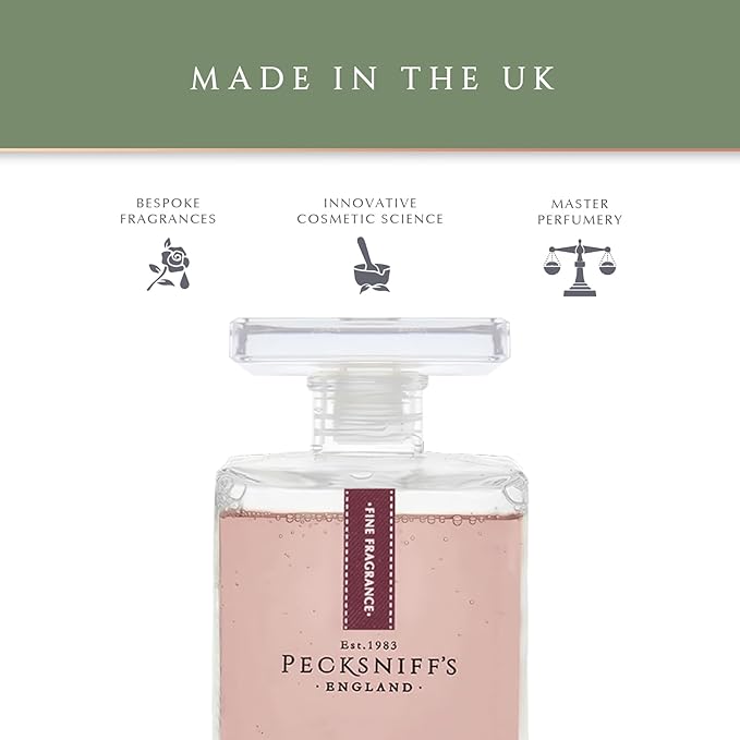 Pecksniffs Prestige 500ml Bath Soak Decanter Raindrops &amp Roses