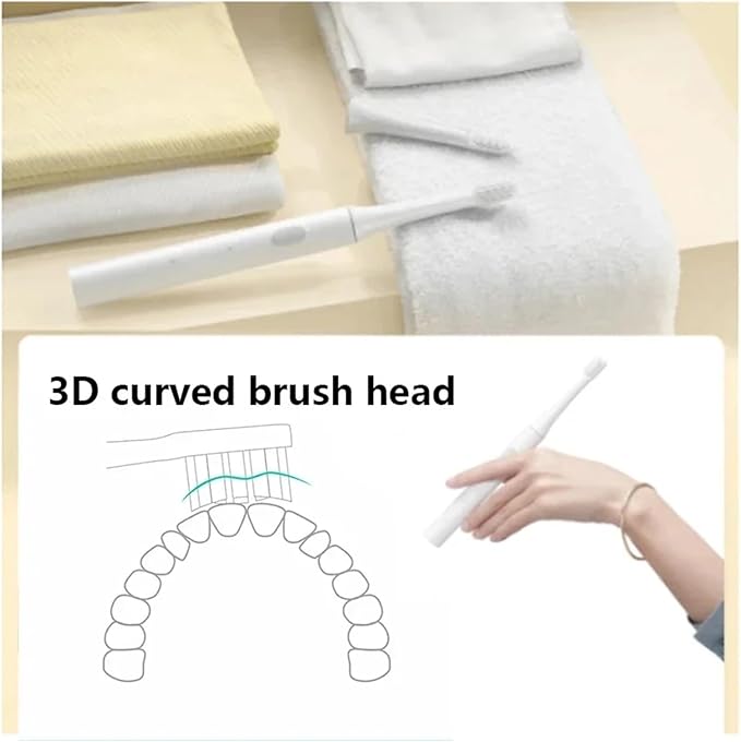 Compatible for MIJIA T100 Replacement Brush Heads Sonic Electric Toothbrush Vacuum Soft Bristle Suitable Nozzles 10Pcs Clean(10Pcs Pink)