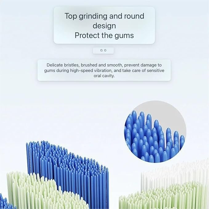 Replacement Electric Toothbrush Heads Compatible for D1/D2/D3 Soft Bristles Cleaning Brush Head(16pcs Green)