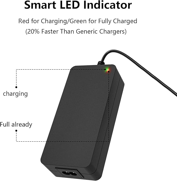 33.6V 2A 3-Prong/Pin XLR Power Charger for Unagi Model One E350 E500 Lithium Battery Charger
