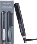 RubyLite Hair Straightener PTC Ceramic Heating 33W Compact Travel Size Black | RUBY VIBE CO