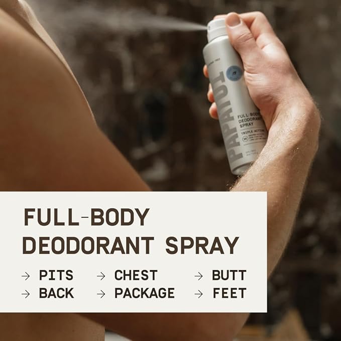 Papatui by Dwayne Johnson Full Body Deodorant Spray for Men | Aluminum-Free Odor Protection Moisture Absorption Long Lasting Scent | Lush Coconut | 4oz (Pack of 3)