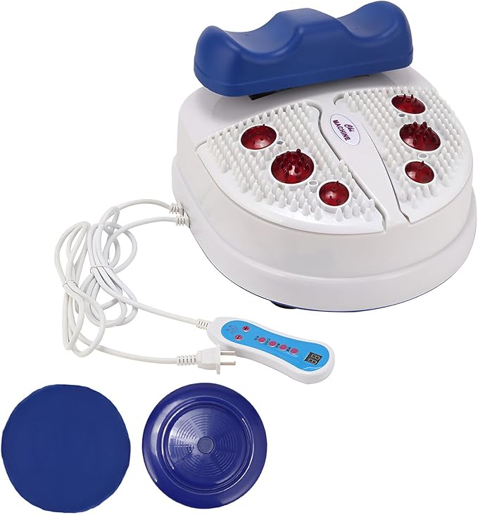 Fitness Blood Chi Machine Foot Leg Massager Passive Aerobic Exerciser for Vitality Swing Shaking Exercise with Wire Control 10 Gear Speed Adjustable
