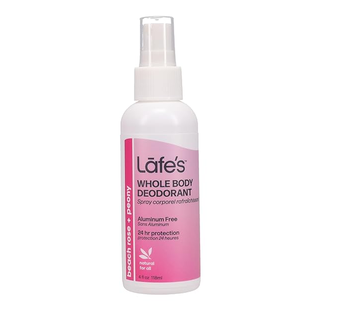 Lafe's Natural Deodorant | 5 Pack - 4 Ounce Whole Body Non-Aerosol Deodorant Spray - Fragrance Sampler Pack | Aluminum Paraben &amp Baking Soda Free (4 Ounce - Pack of 5)