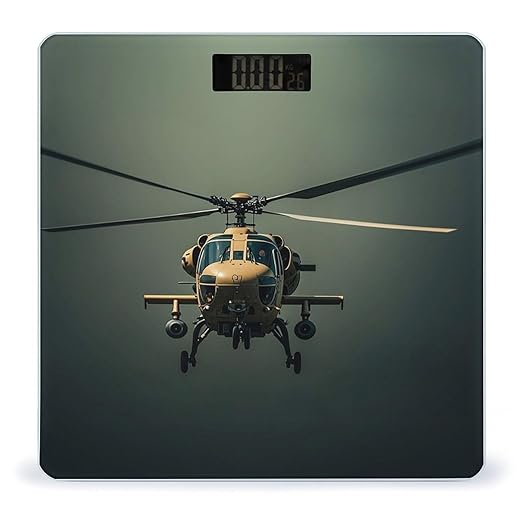 Helicopter Smart Scale for Body Weight Accurate Bathroom Scale with LED Display Digital Weight Scales Weighing Machine High Precision Scales for Bath Home