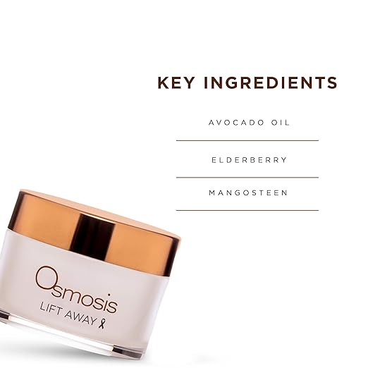 OSMOSIS LIFT AWAY Cleansing Balm Facial Cleanser Without Drying Face Wash with Avocado Oil and Elderberry for Aging Dry Sensitive Skin 2.5 Oz