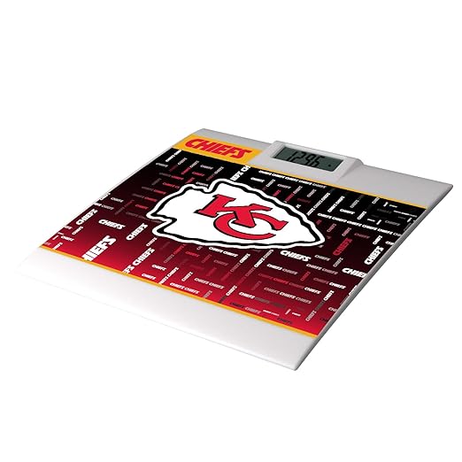 Keyscaper Kansas City Chiefs Quadtile Design Digital Bathroom Scale