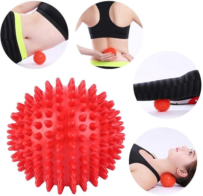 Portable Rose Red Handheld Massage Ball Deep Tissue Tool for Women Y-05