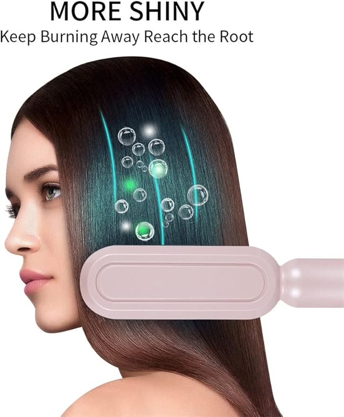 Hair Straightener Professional Hair Straight Styler Curling Iron Hair Curler Comb Straightening Brush (Color : D Size : 1)