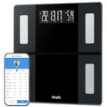 Vitafit 550lb Smart Bathroom Scale for Body Weight High Precision in 0.1lb Assured by Weight Scale Professional Factory Since 2001 App Sync 13 Body Composition with BMI and Body Fat Black