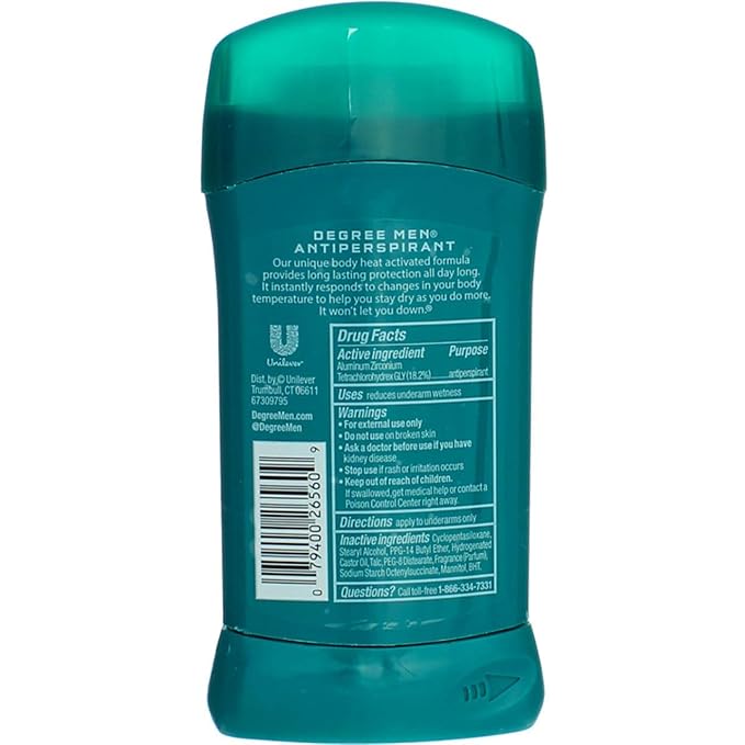 Degree Men Anti-Perspirant Deodorant Invisible Stick Extreme Blast - 2.7 oz Pack of 6