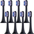 4/8/12/16PCS Compatible for XIAOMI MIJIA T700 Replacement Toothbrush Heads Sonic Electric Vacuum DuPon Soft Bristle Brush(Black purple-8pcs)