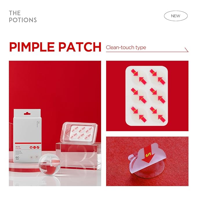 The Potions Clear Skin Duo – Gentle Body Wash &amp Invisible Pimple Patch Set | Summer Skincare Essentials for Clean Comfortable Skin | Korean Daily Body Routine