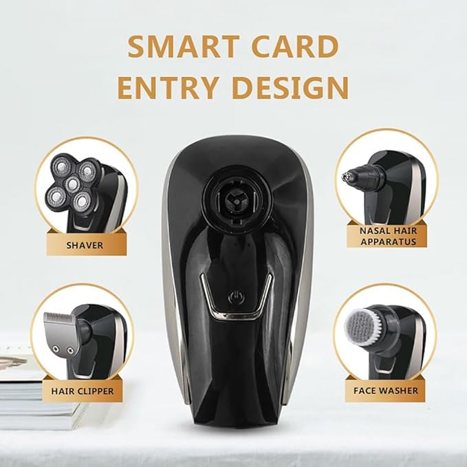 Head Shavers for Bald Men 5 In 1 Electric Head Shaver For Bald Men 5D Floating Cutter Beard Trimmer Waterproof Shaving USB Cordless Charging