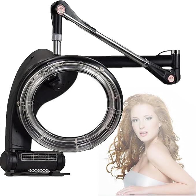 Color Processor for Hair Salon 1200W Styling Hood Hair Dryer LED HD Control Panel Adjustable Salon Accelerator for Barber Shop Beauty Salon HomeWall-Mounted