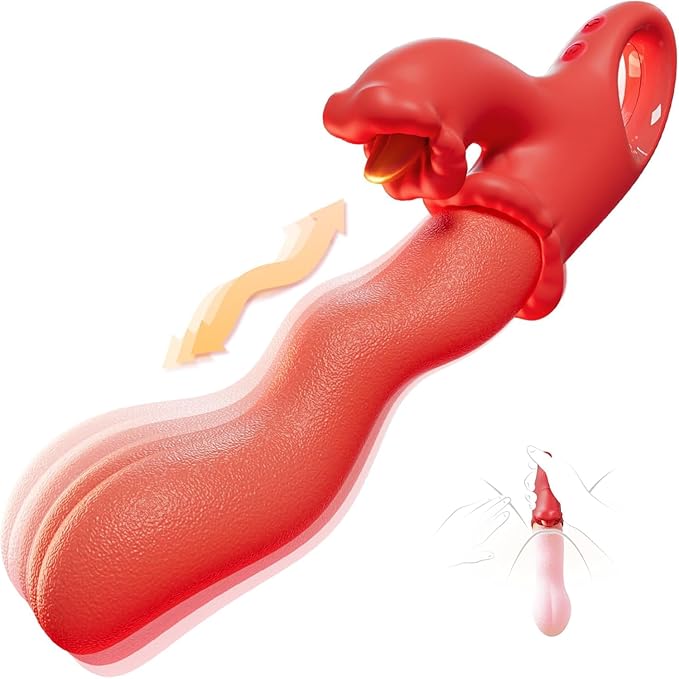 Rose Tongue Adult Tool for Women 10x Vibration &amp 3X Wriggle Clitotial Sucker with Long Soft Tongue Y1210