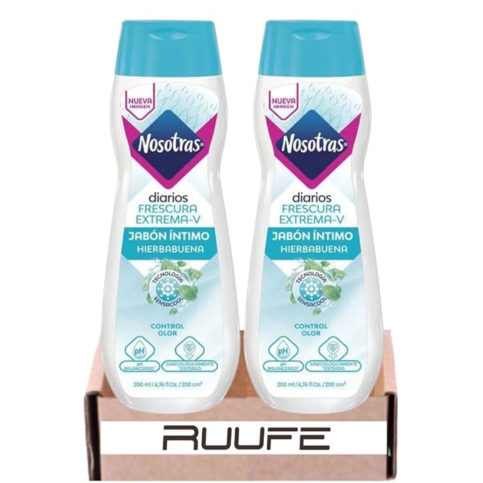 Intimate soap (2 pack) nosotras jabon intimo jabon intimo para mujer nosotras Intimate soap for woman by nosotras (Extreme Fresh)