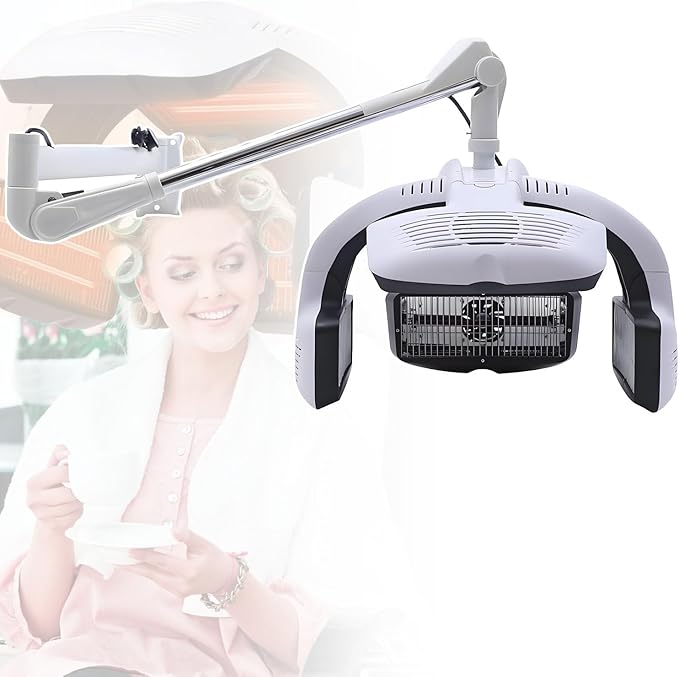 Hair Color Processor Wall MountSalon Hair Color Processor Wall Mount/Floor-Standingwith LED Displaywith 5 Heating Discs360° Swivel Adjustable Armfor Drying DyeingPerming Hanging