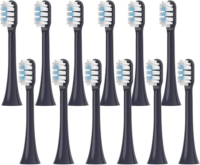 4/8/12/16PCSCompatible for XIAOMI MIJIA T302 Replacement Toothbrush Heads Sonic Brush(T302 Purple-12pcs)