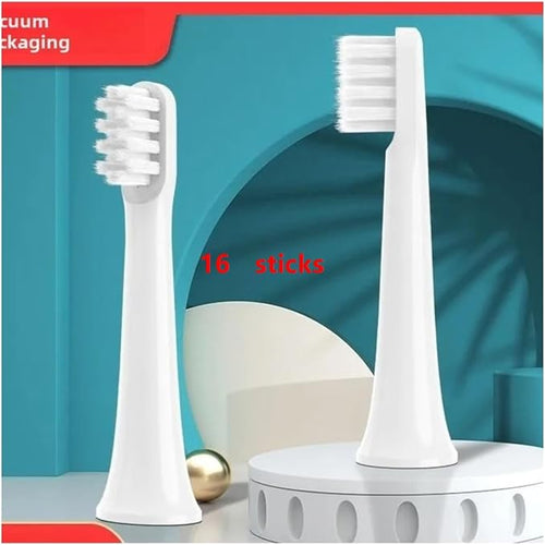 16 Replacement Brush Heads Suitable Compatible for The T100 Electric Toothbrush with Soft Bristle nozzles