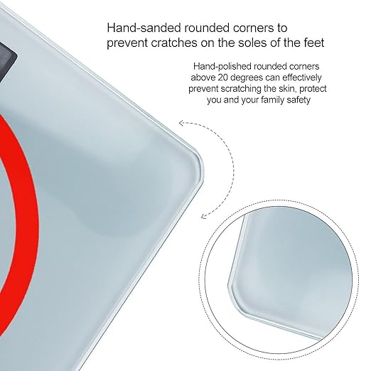 Have Funny No Drama Digital Bathroom Scale for Body Weight Lighted LCD Display Round Corner